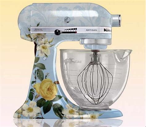 The kitchenaid stand mixer is a product (and marketing) home run. Kitchen Aid mixer in unique floral pattern. I like it ...