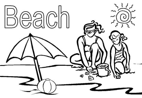 25 Free Printable Beach Coloring Pages