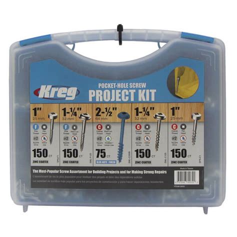 Kreg Sk03 5 Sizes Pocket Hole Screw Kit