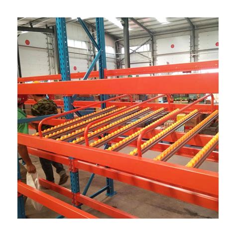 Factory Price Carton Storage Flow Gravity Pallet Roller Rack Warehouse