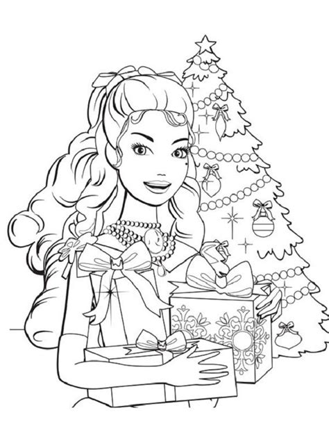 Print barbie coloring pages for free and color our barbie coloring! christmas coloring pages barbie | Barbie coloring pages ...