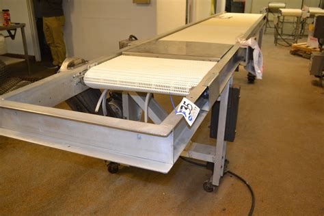 Intralox Modular Plastic Conveyor Belt 2 X 18 Aluminum Frame On