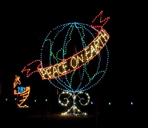 Peace On Earth Globe At Bright Nights At Nights At Forest Park