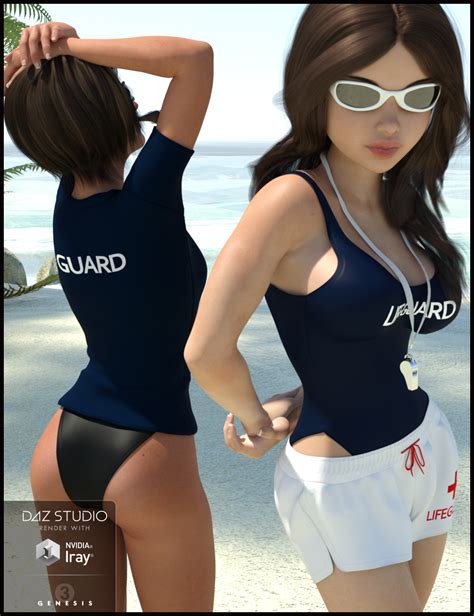 Lifeguard Uniform For Genesis 3 Females Daz 3d