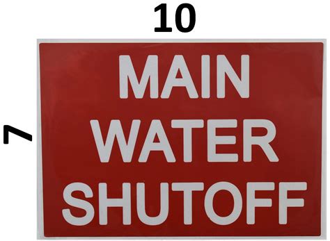 Hpd Signs Main Water Shut Off Sign Dob Signs Nyc Your Official