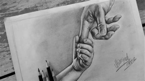How To Draw Baby Holding Hand Youtube