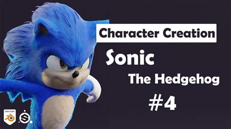 Modeling Sonic The Hedgehog Blender 3d Character Timelapse Uv Mapping
