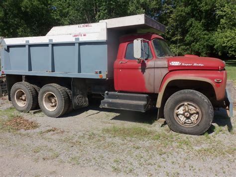 Red 966 Ford 850 Super Duty 10 Wheel Dump Truck Trucks Dump Truck