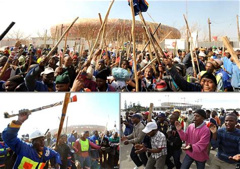Nationwide Strike At South African World Cup Building Sites