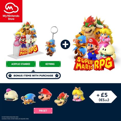 Pre Order Super Mario Rpg Via My Nintendo Uk Get Key Chain And Acrylic Standee Bonus Items
