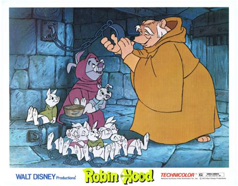 Hood takes from the rich & gives to the poor on each transaction. ROBIN HOOD Lobby Card 3 Walt Disney Productions Peter Ustinov