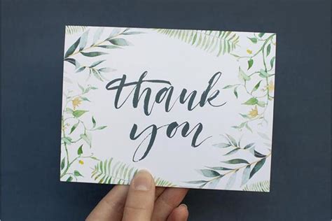 Wedding Thank You Card 9 Examples Word Publisher Photoshop