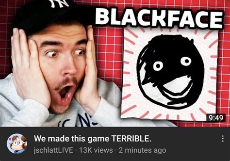 Youtuber Jschlatt Changes Blackface Thumbnail After Racism