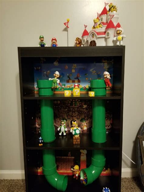 Super Mario Bookcase Level Diy Bookcase Playhouse Kids Room Design