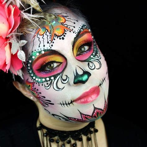 Pin By Noelle Perry On Birthday Face Painting Ideas Amazing Halloween Makeup Sugar Skull Face
