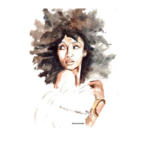 Delicate Watercolors Combat Oversimplified Strong Black Woman