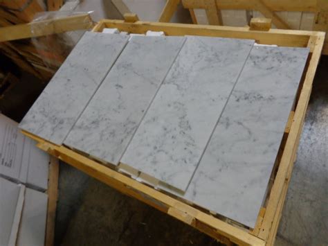 Bianco Carrara Marble Tile 12x24 Polished Stone Design Inc