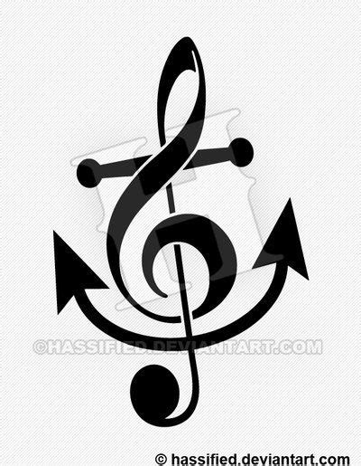 Treble Clef Anchor Music Tattoos Music Tattoo Designs Unique