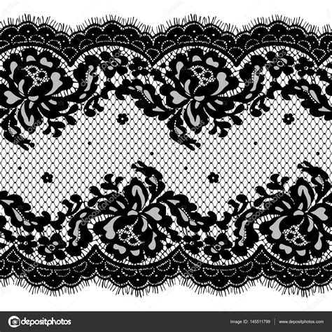Seamless Black Vector Lace Pattern Stock Vector Image By ©maryswell