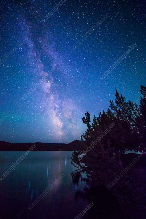 Milky Way Over Lake Stock Image C0334629 Science Photo Library
