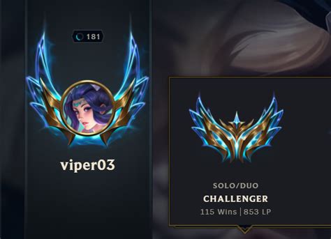 Rin 2x Challenger Euw Both Accounts 60 Winrate Facebook