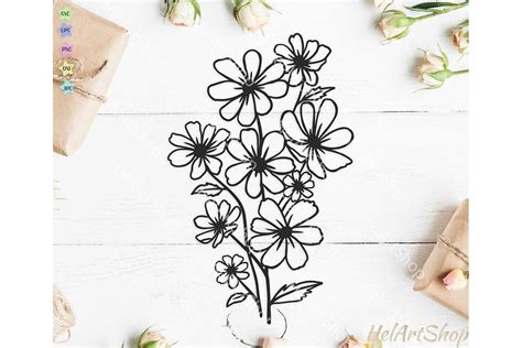 Free Flower Bouquet Svg Free Svg Png Eps Dxf File