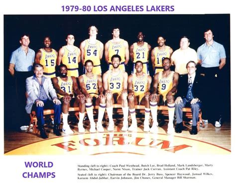 1979 80 Los Angeles Lakers 8x10 Team Photo Basketball Picture Nba La