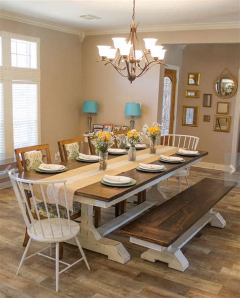 12 Farmhouse Tables And Dining Rooms Youll Love