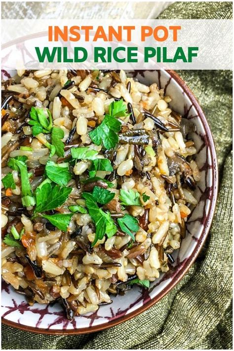 Instant Pot Wild Rice Pilaf Recipe From Vals Kitchen