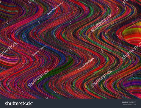 Colorful Wavy Stripes Pattern Vertical Curvy Stock