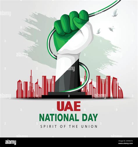 Happy National Day Uae2nd November Background Abstract Vector