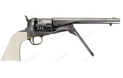 Revolver Poudre Noire Pietta 1860 Army Old Silver Ivoirine 44