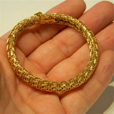18ct Woven Gold Bracelet Db Gems