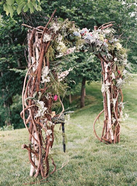 Floral And Branches Wedding Arch Branch Arch Wedding Wedding Arch Rustic Wedding Arch