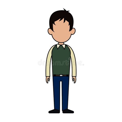 Faceless Man Cartoon Icon Image Stock Illustration Illustration Of User Executive 88653481