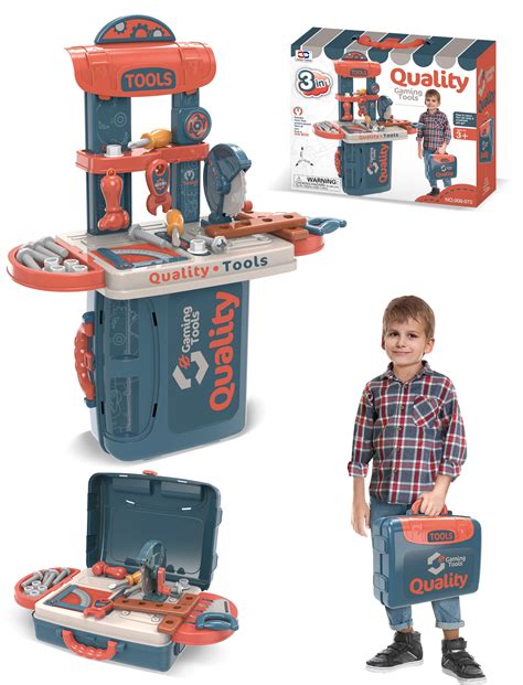 Toolbox Pretend Play Tool Play Set For Kids Ideal For Construction