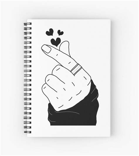 Download Minimal Aesthetic Korean Finger Heart Wallpaper