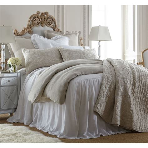 Provincial luxury carved bed & side table set, champagne $3,199.00. KIYA BEDSPREAD, WHITE | French country bedrooms, Bed ...