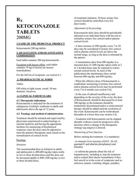 Ketoconazole 200 Mg Tablets Smpc Taj Pharmaceuticals