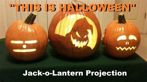 This Is Halloween Singing Pumpkins Jack O Lantern Projection Youtube