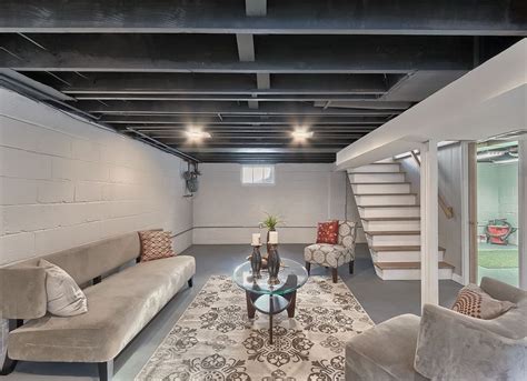 Basement ceilings are often the location of pipes professionally installed basement finishing systems the owens corning basement finishing 75 beautiful finished basement designs. 11 Doable Ways to DIY a Basement Ceiling | Basement design ...