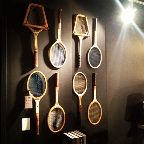 Great Wall Decor Idea Vintage Tennis Rackets At Andrew