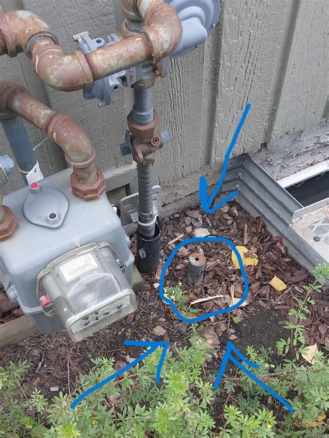 What Is This Metal Pipe Beside The Gas Meter It Is Metal Protrudes