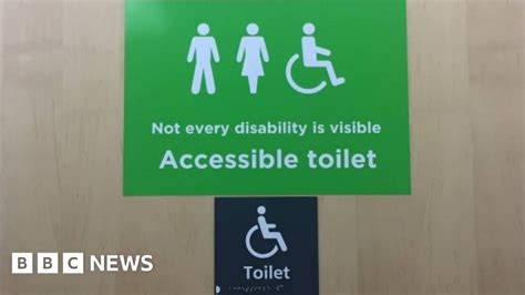 why these new signs are appearing on disabled toilets bbc news