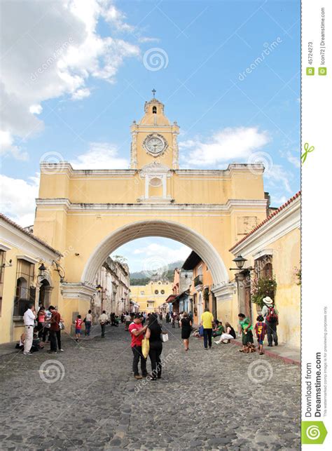 Antigua Guatemala Aug 16 2014 Arch Of Santa Catalina