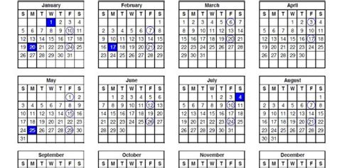 Usps Calendar Shows 2020 Payroll Schedule 21st Century Postal Worker