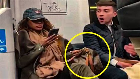 Woman Refuses To Take Bag Off Seat Gets Taught Lesson Youtube