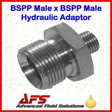1 Bspp X 34 Bspp Male Unequal 60 Cone Straight Hydraulic Adaptor