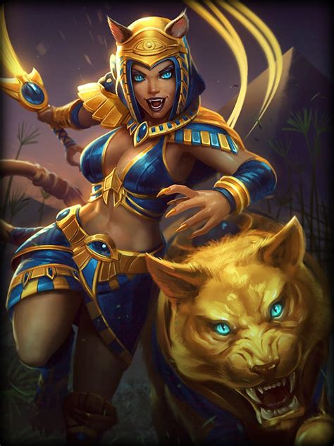 Smite On Twitter Bastet Receives Her Mastery Skins This Patch