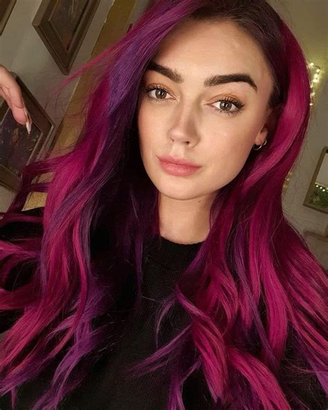 Fuchsia Pink Hair Color Madelene Casper